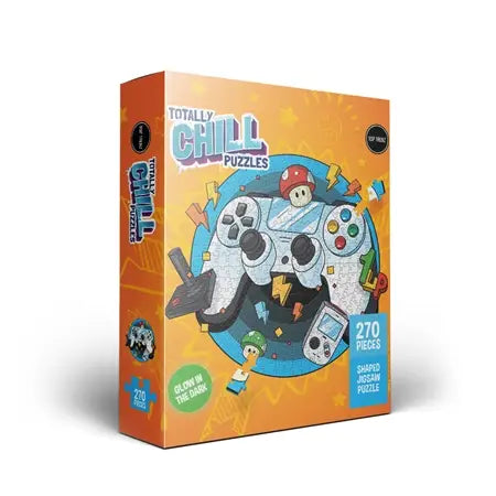 Totally Chill Glow in The Dark Puzzles for Gamers - Fun & Relaxing Brain Teasers for Game Nights & Stress Relief