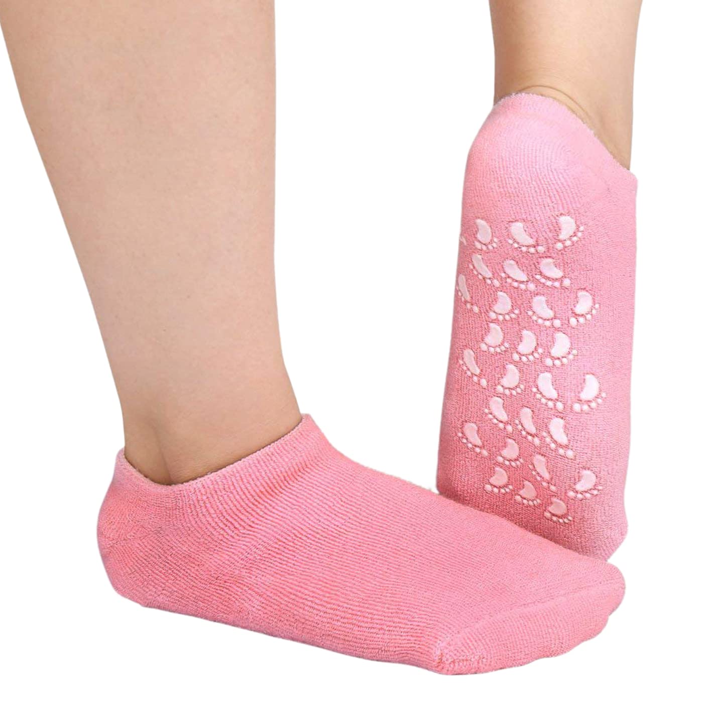 Baal Winter Skin Care Moisturizing Gel Socks - Cracked Heel & Foot Repair Soft Socks for Women & Men - Perfect for Dry Skin Relief at Home or Sleeping