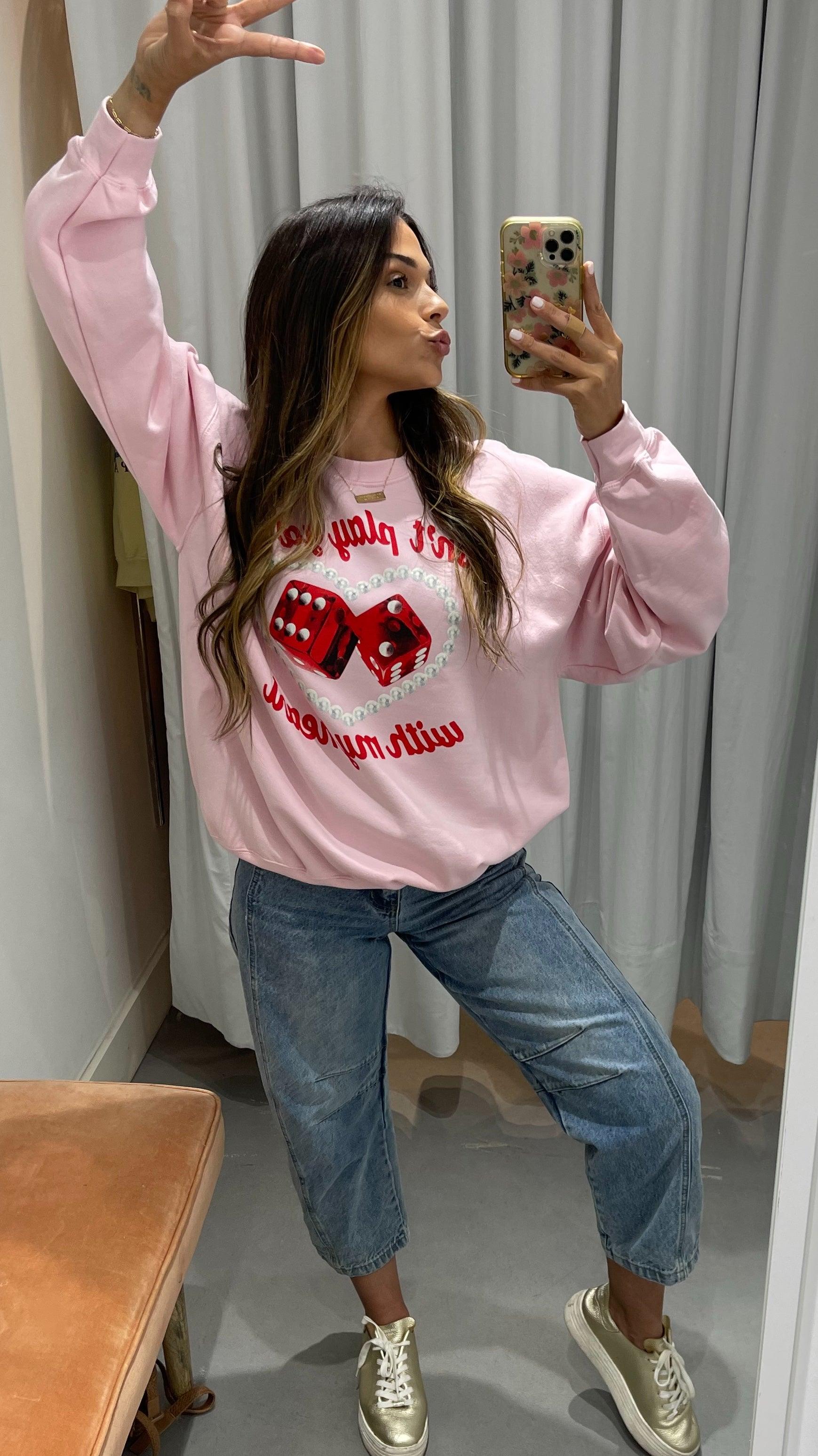 Don't Play Games Crew Neck Sweatshirt - Stylish Casual Pullover for Men & Women - Perfect for Streetwear, Lounge & Everyday Outfits