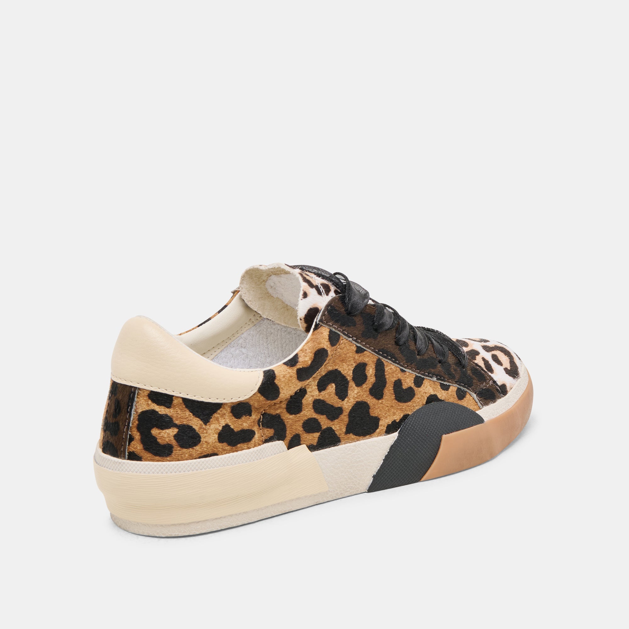 ZINA Women's Sneakers in Tan Multi Calf Hair - Stylish & Comfortable Casual Shoes for Everyday Wear, Walking, and Fashion Outfits