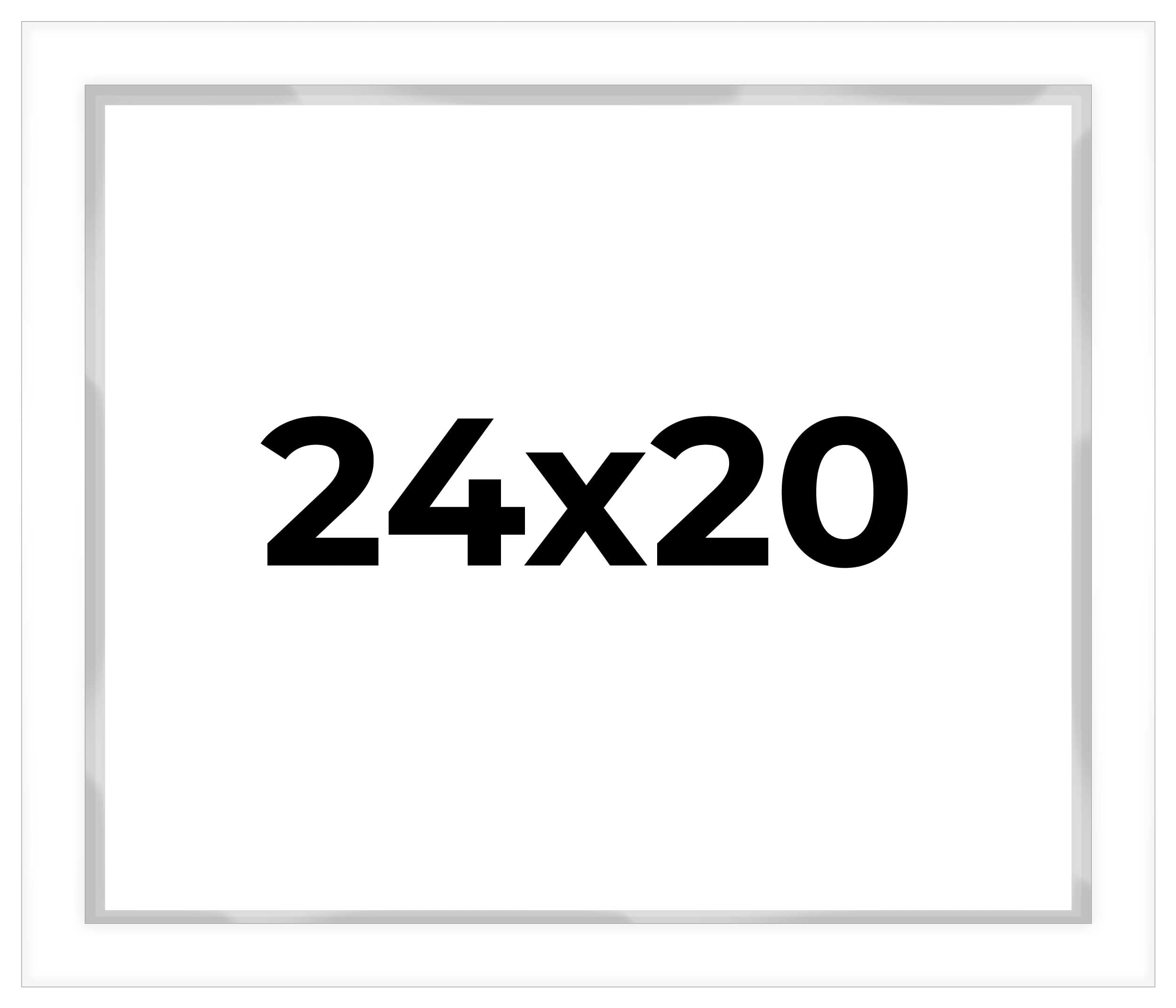 24x20 White Shadow Box Display Frame - 1 Inch Deep, 1.5 Inch Wide Moulding with Shatter-Resistant Acrylic & Acid-Free Foamboard - Perfect for Memorabilia, Artwork, and Keepsake Display (Includes Hanging Hardware)