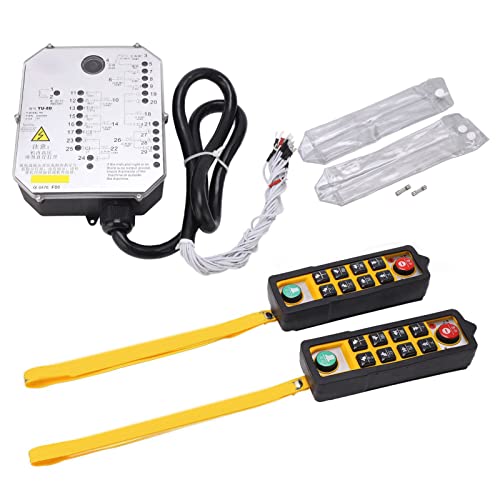 Industrial Remote Control ABS 800MHz 10-Button LED Crane Controller for Hoists, Conveyors & Mining Equipment | Waterproof & Durable for Construction Sites, Warehouses & Heavy Machinery Operations