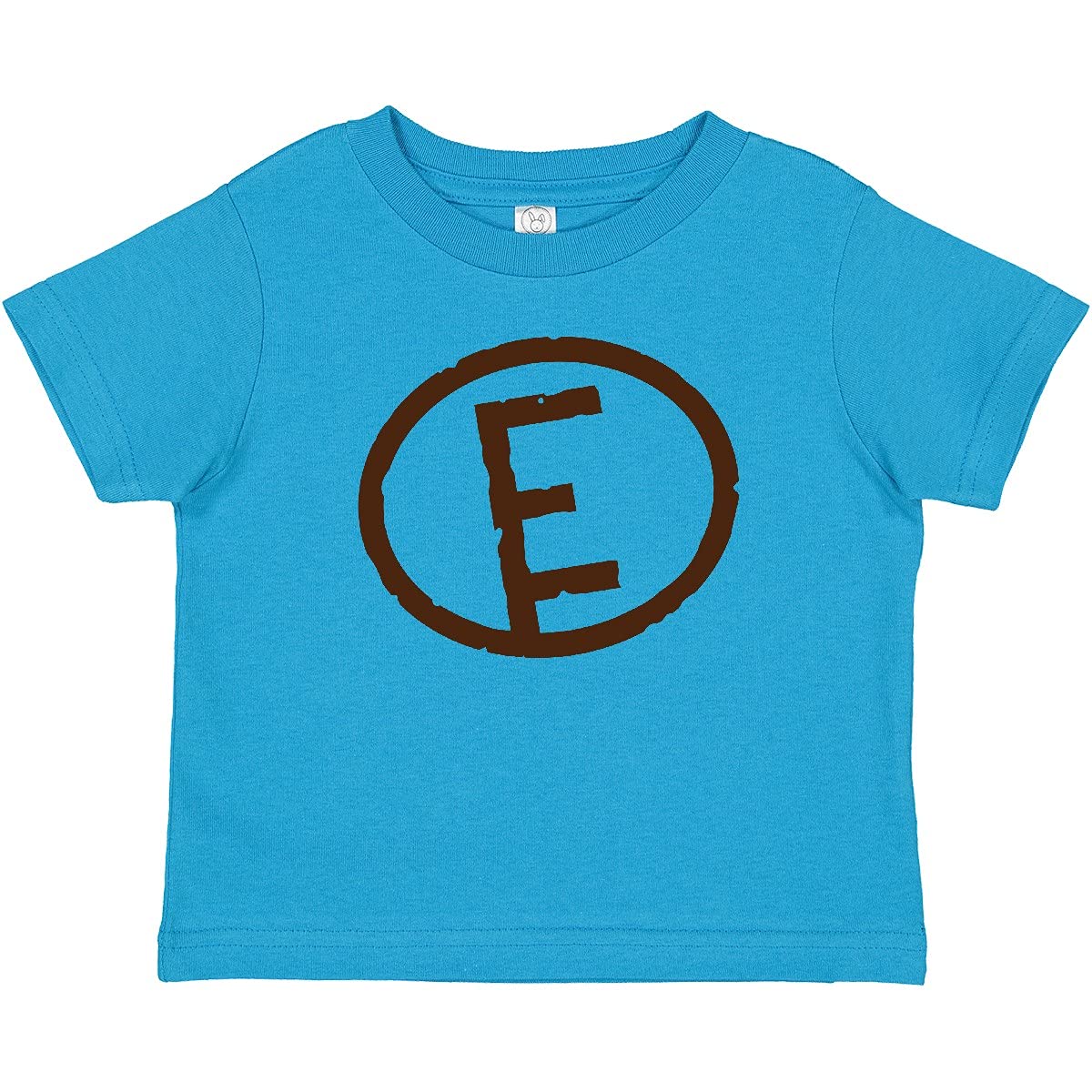 Inktastic Custom Monogram Letter E Baby T-Shirt - Personalized Cotton Tee for Infants & Toddlers - Perfect for Family Photos, Birthday Gifts & Everyday Wear