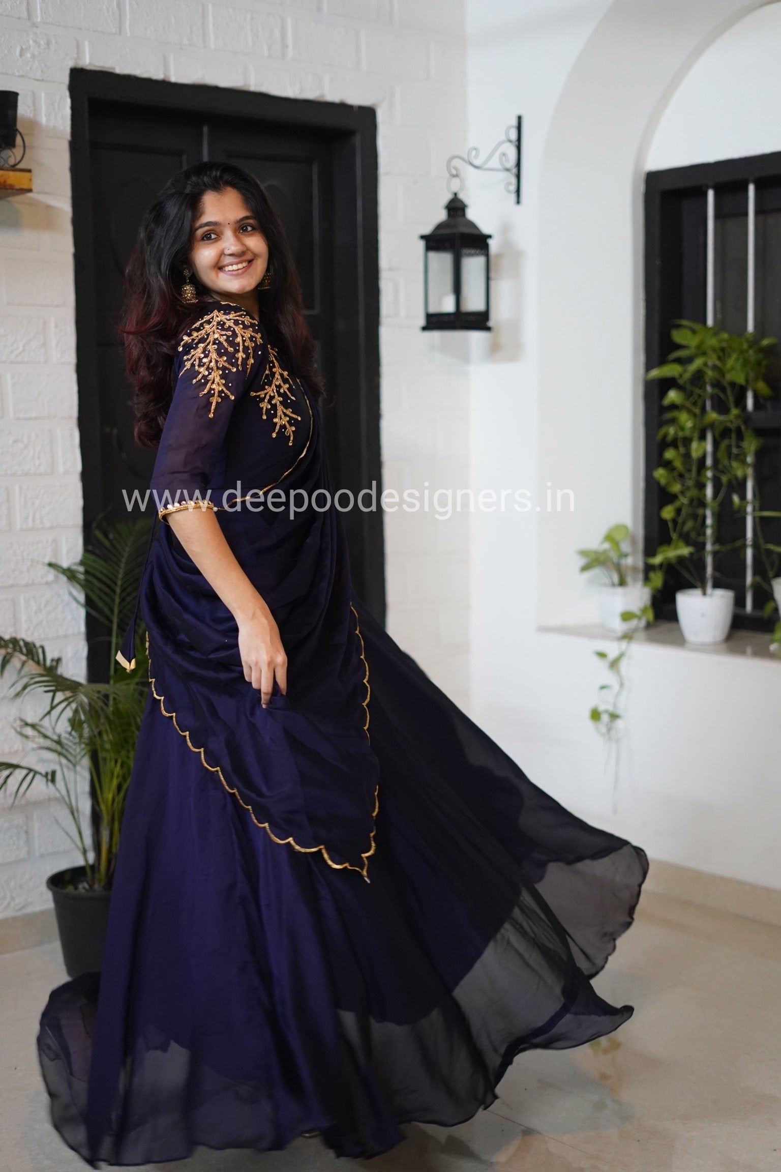 DD378 Sri Designer Wear Anarkali - Elegant Indian Party Dress for Women | Perfect for Weddings, Festivals & Special Occasions