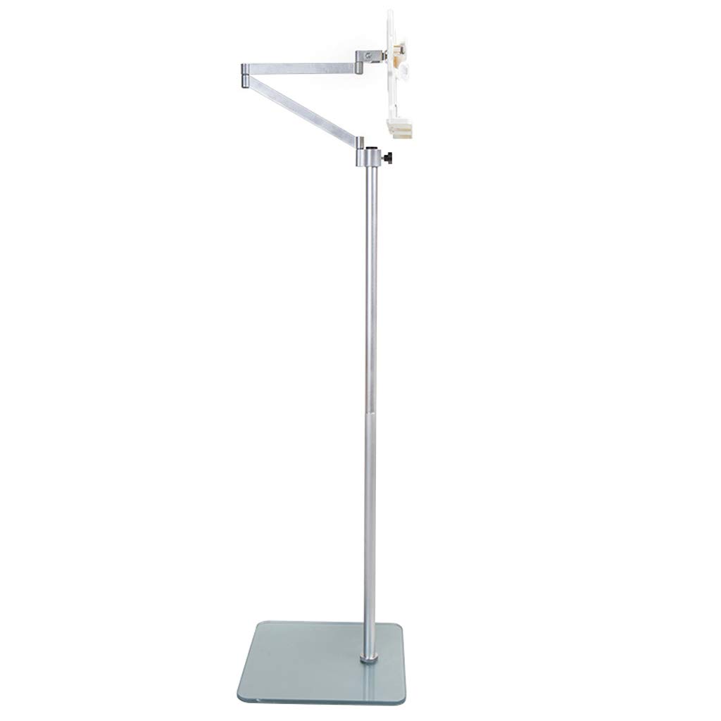 DLT Floor Bookstand - Adjustable Reading Stand for Books, Documents, Cookbooks, and iPads - White (Size A) - Perfect for Home, Office, and Classroom Use