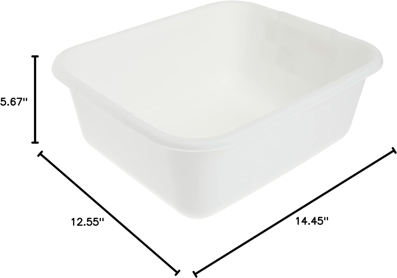 11.4QT White Pan Dish - Non-Stick Cooking & Baking Pan for Roasting, Grilling, and Serving - Perfect for Oven, Stovetop, and Outdoor BBQ Use