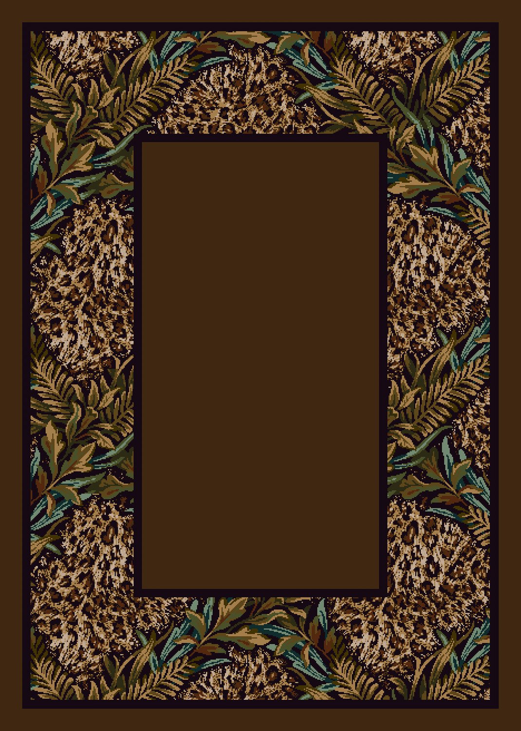 Design Center Nakura Trellis Leopard Print Area Rug 3'10