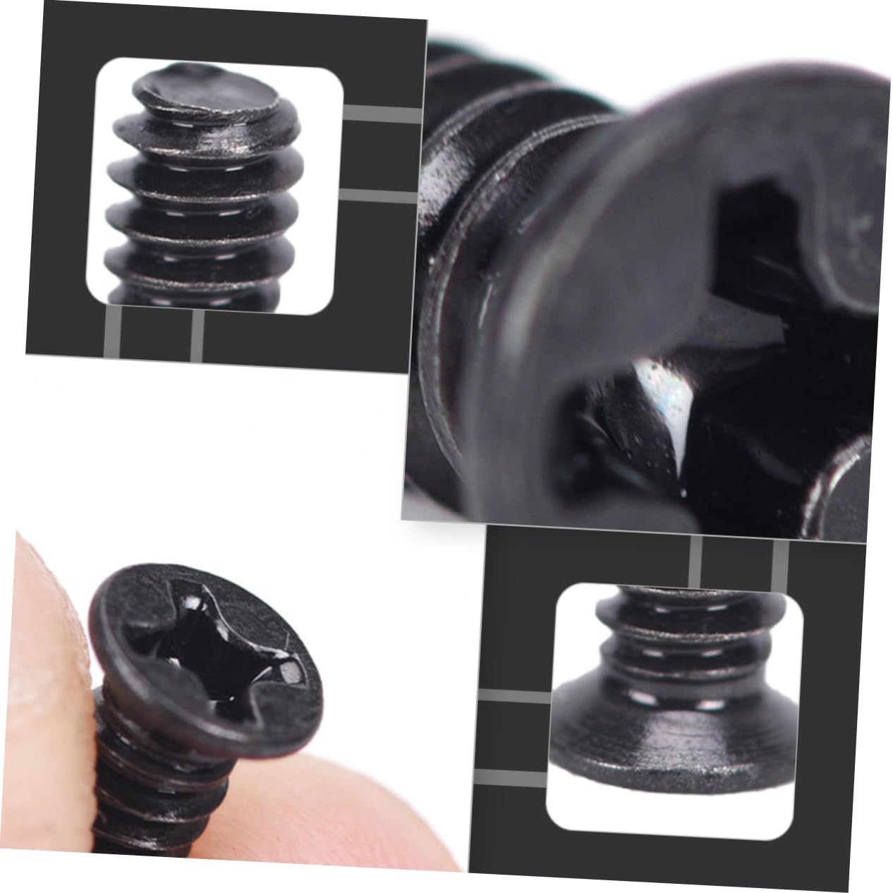 Homoyoyo 3.5 Inch Hard Drive Screws - Thick Lines Cross Recessed Screws for Easy Installation & Secure Fit | Perfect for Computer Builds, Server Racks & DIY Electronics Projects