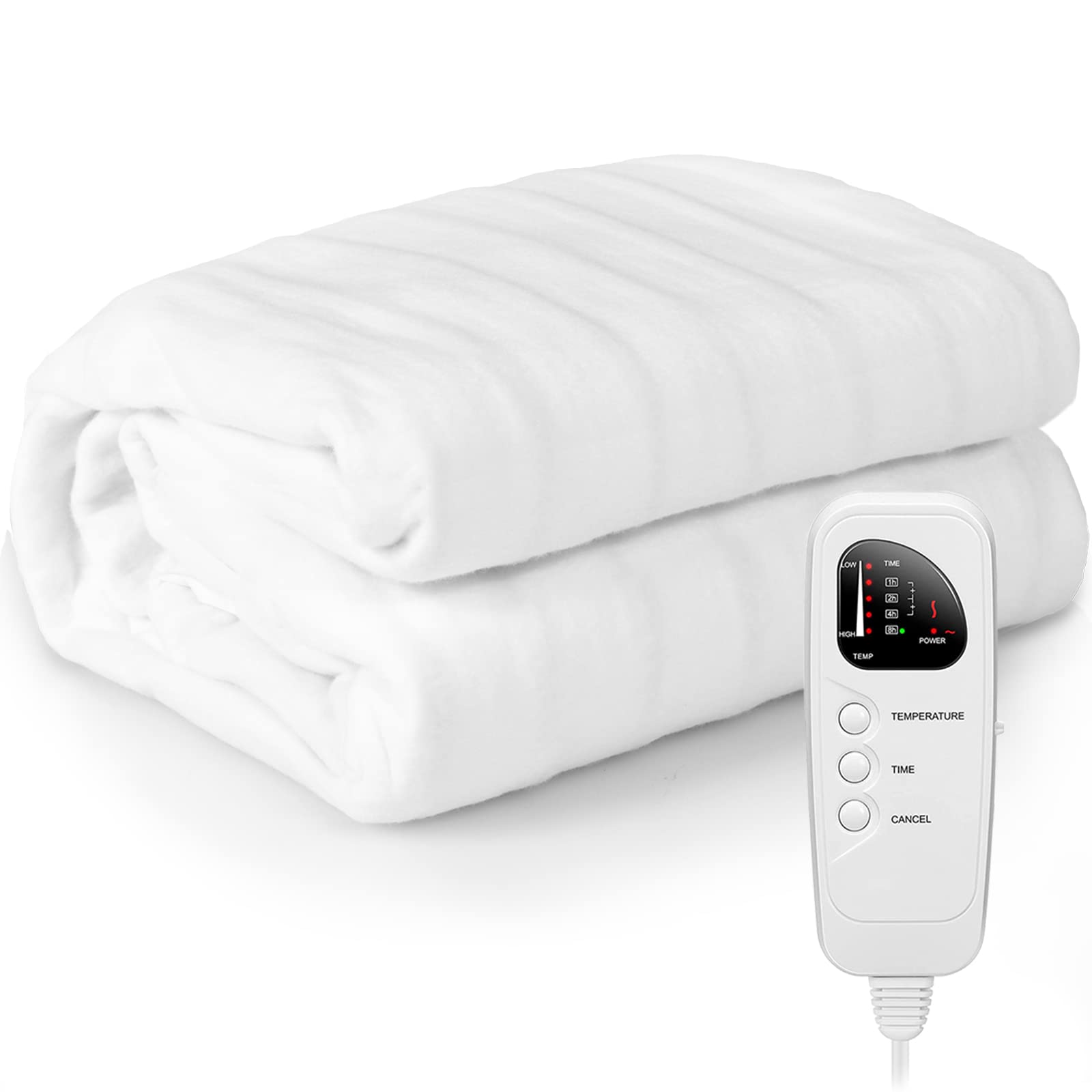WELLHUT 75x36 Inch Electric Heating Massage Table Warmer - 5 Adjustable Heat Levels & 8 Timer Settings, UL Certified Twin Bed Warmer for Spa & Physical Therapy - Machine Washable Heated Mattress Pad - Perfect for Massage Clinics, Home Spa Treatments, and Professional Therapy Sessions