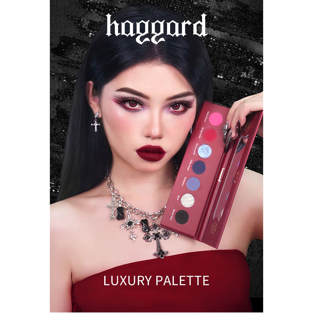 HAGGARD Luxury Eyeshadow Palette - 12 Highly Pigmented Matte & Shimmer Shades, Vegan & Cruelty-Free Makeup - Perfect for Everyday Wear, Party & Special Occasions