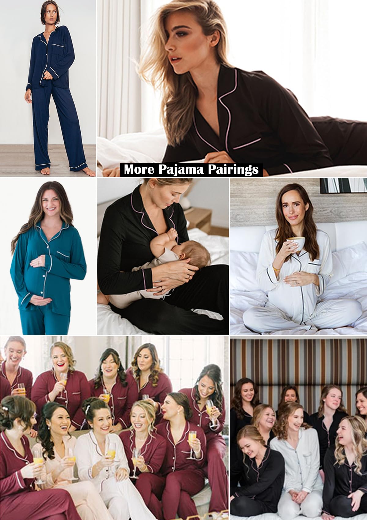 Women's Soft Knit Pajama Set - Long Sleeve Button Down Sleepwear for Cozy Nights