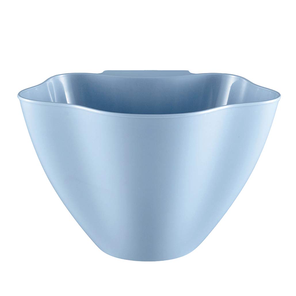Space-Saving Hanging Trash Can for Kitchen - No Lid, Mounts on Cabinet Door - Compact Household Waste Bin (Blue) - Perfect for Small Kitchens, RVs & Under-Sink Storage