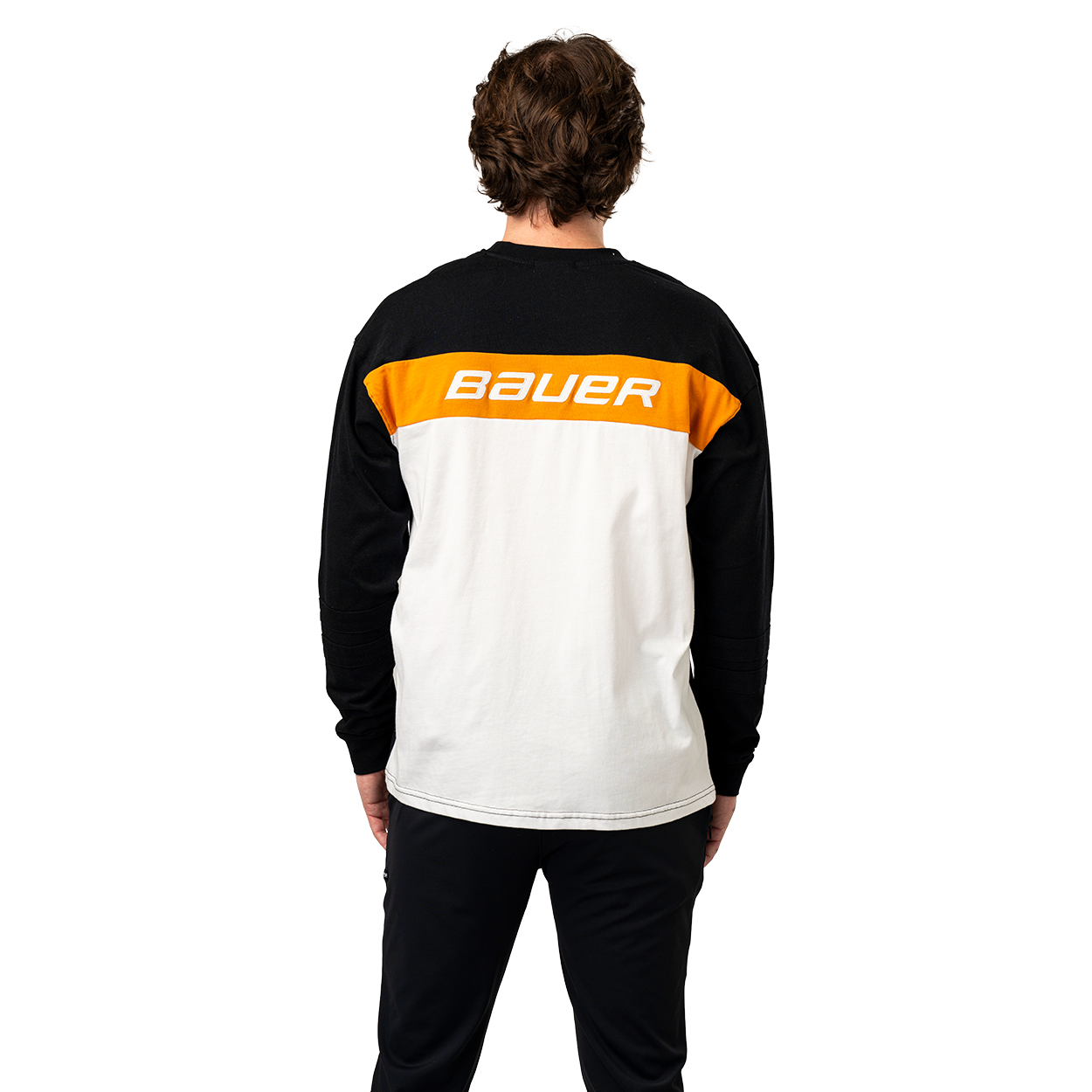 Bauer Gamechanger Long Sleeve Tee for Senior Hockey Players - Comfortable Performance Shirt for Training & Games