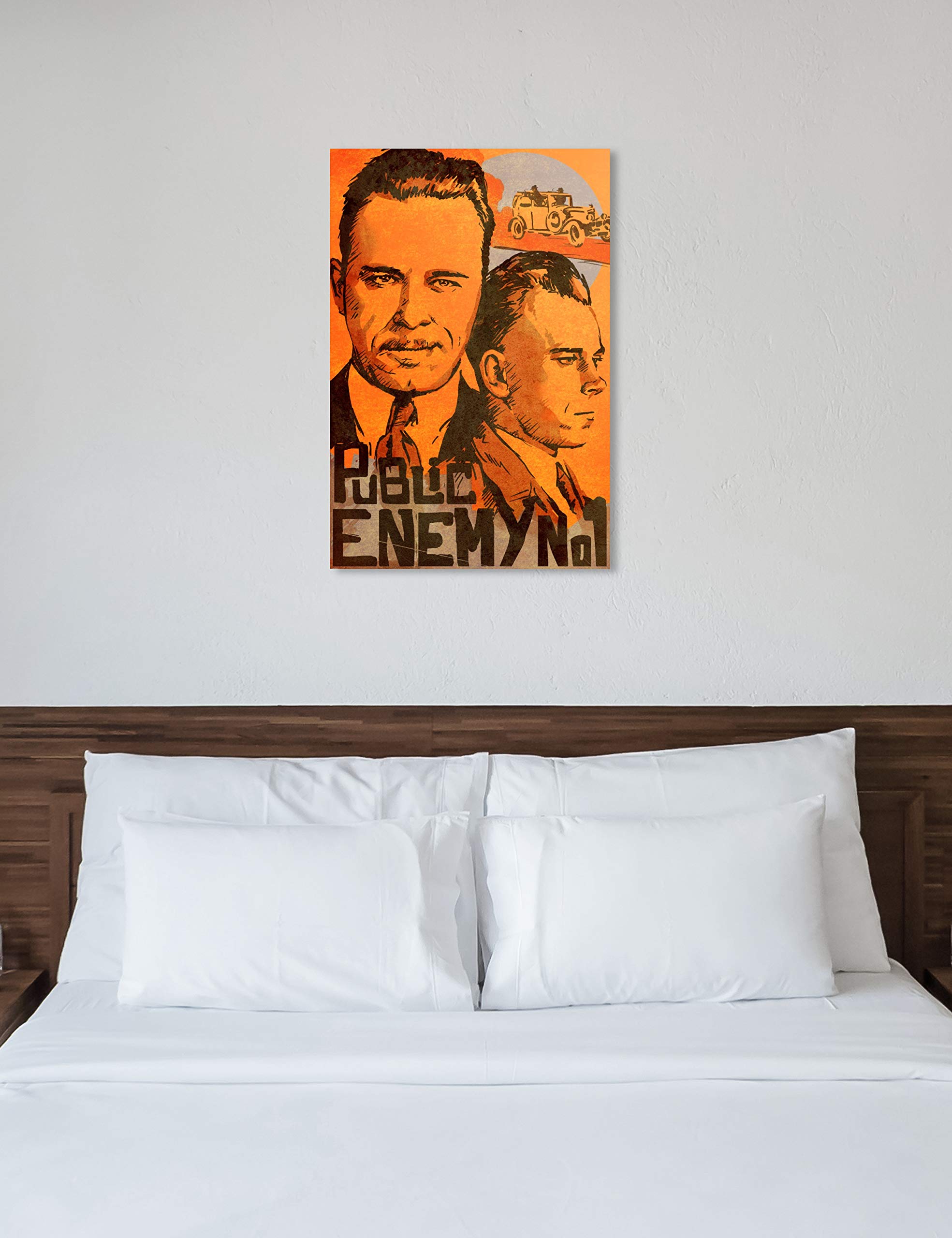 Oliver Gal Artist Co. 'Dillinger Public Enemy' Movies Wall Art Canvas Print - 30