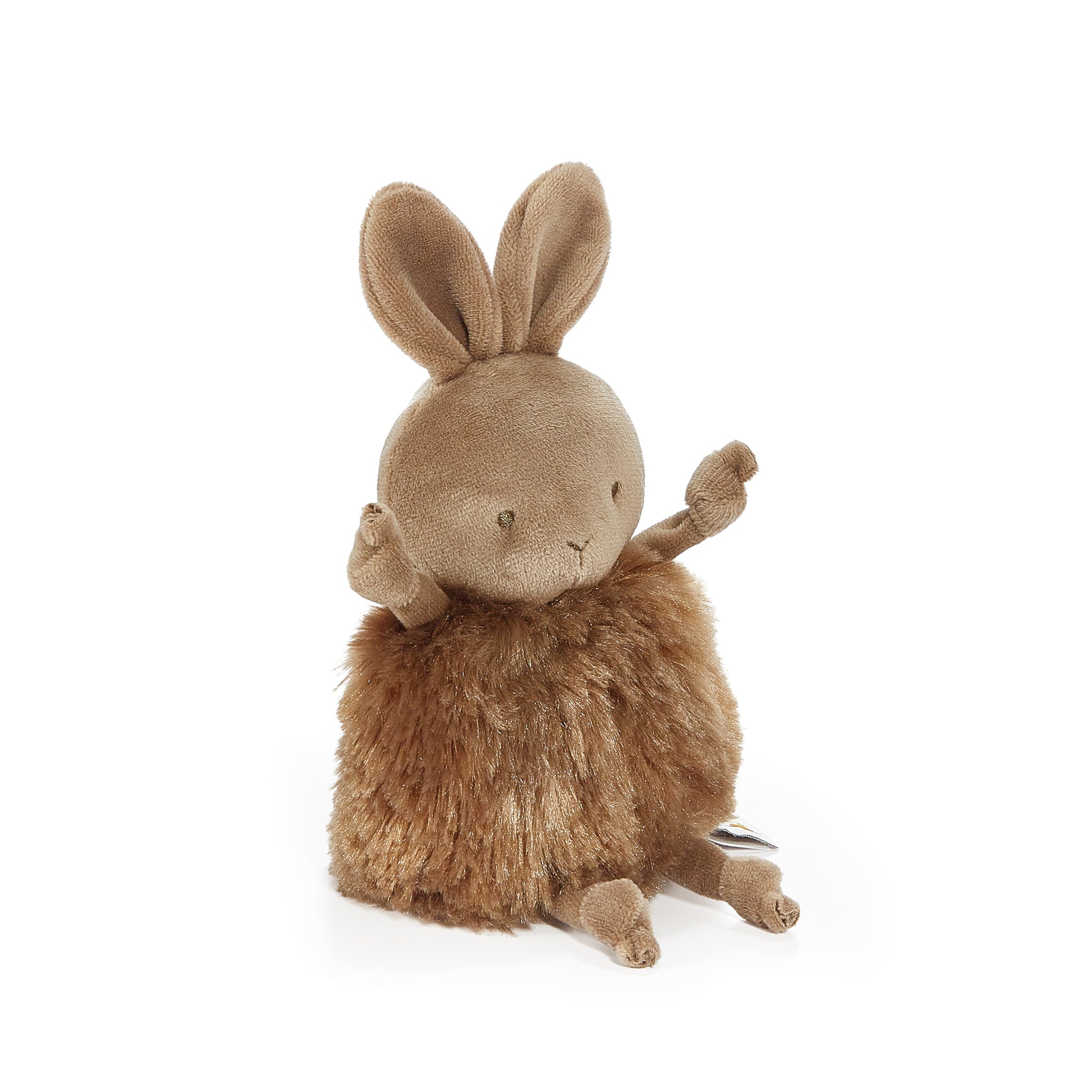 Roly Poly Brownie Brown Bunny Plush Toy - Soft & Cuddly Stuffed Animal for Kids, Perfect for Nursery Decor, Gift Ideas & Comfort