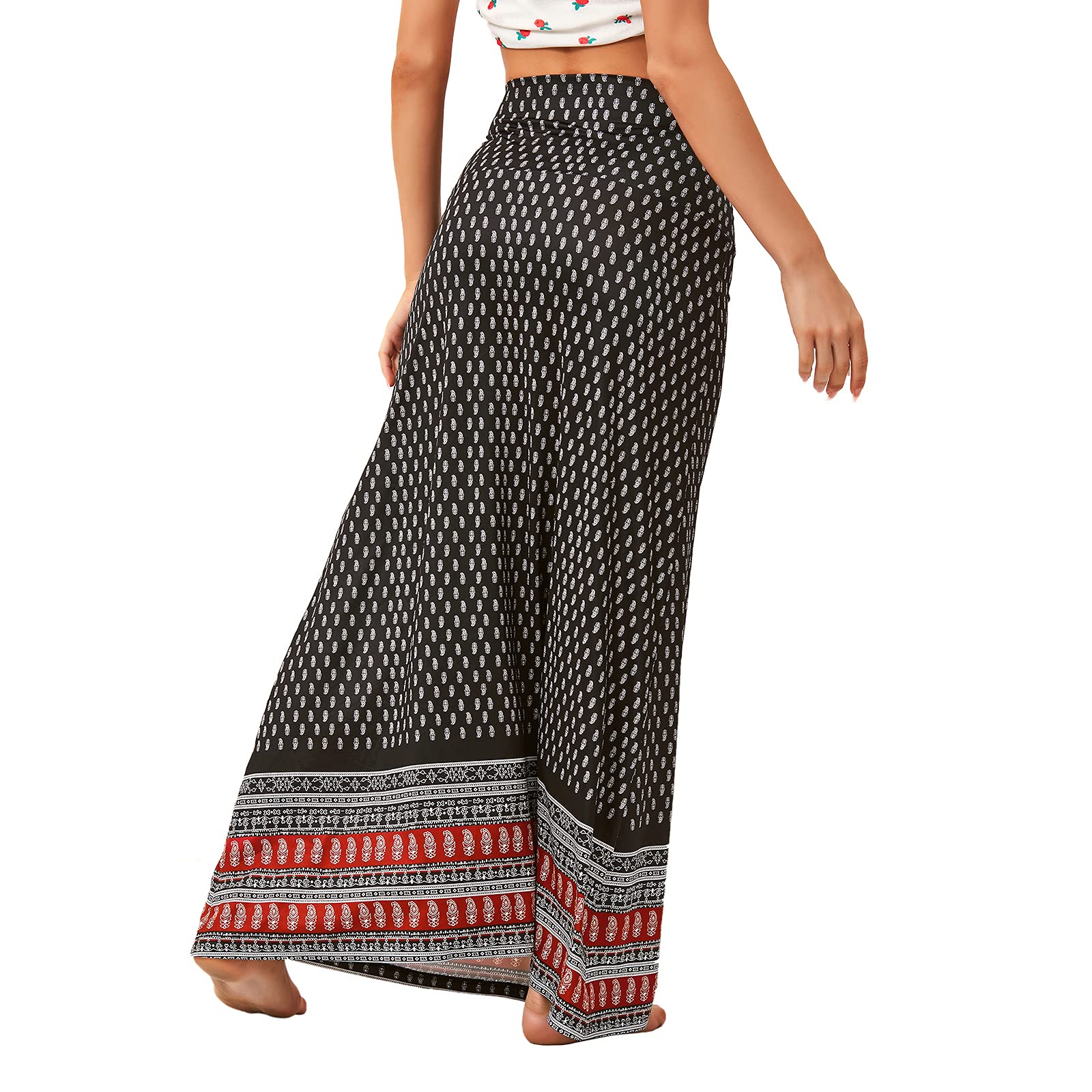 American Trends Women's High Waist Maxi Skirt - Flowy Long Skirt for Women, Summer Beach Dresses, Boho Chic Outfit for Vacation & Casual Wear