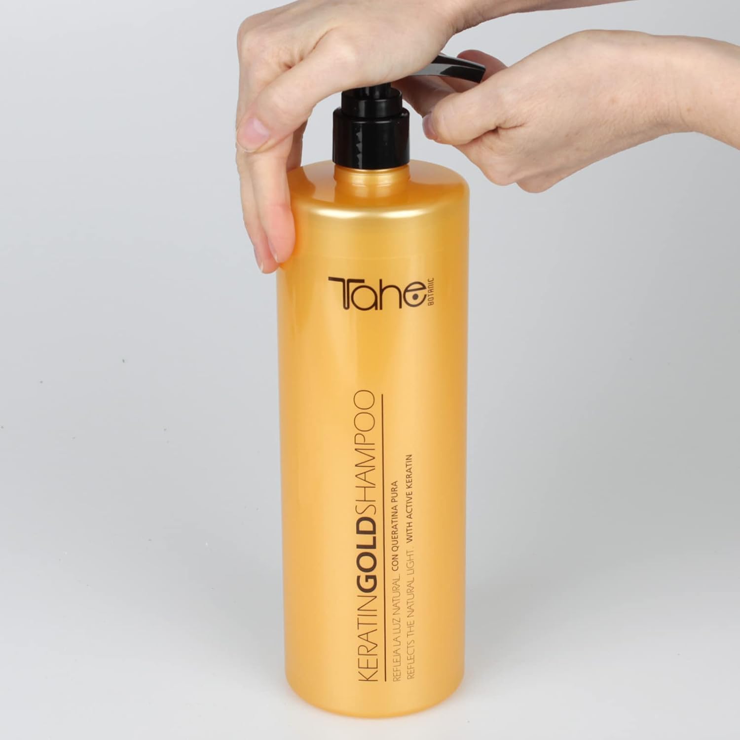 Tahe Botanic Finishing Gold Shampoo 1000ml - Hydrating & Nourishing Hair Care for Dry & Damaged Hair - Salon Quality Treatment at Home - Perfect for Daily Use & Professional Styling