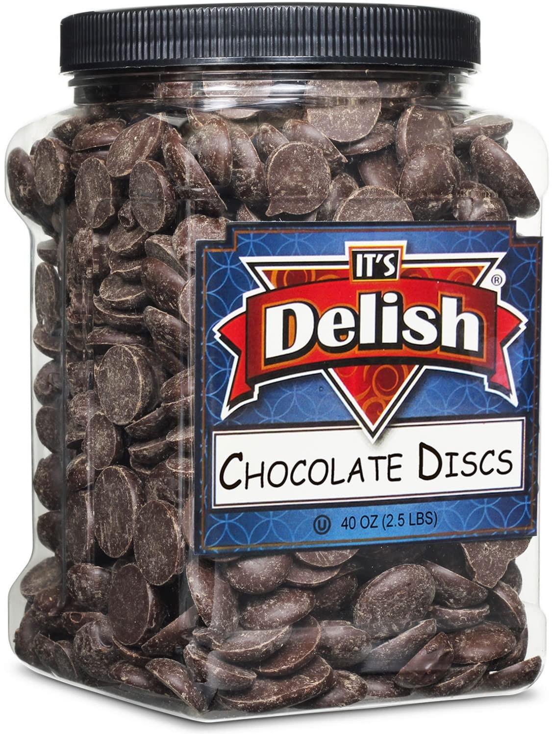 Sugar Free Dark Chocolate Discs 2.5Lbs - Vegan Baking & Snacking