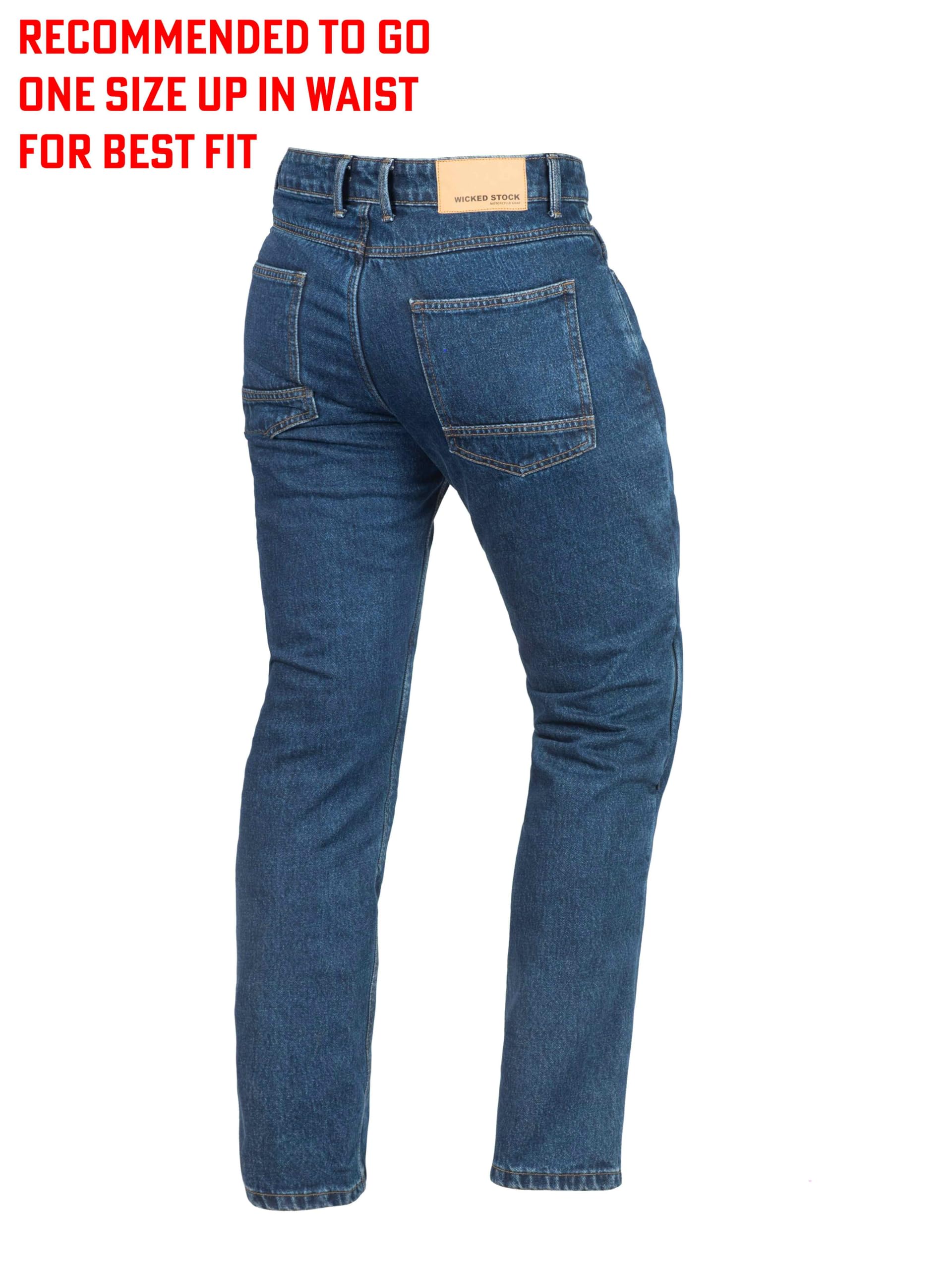 Men's Motorcycle Riding Jeans with CE LEVEL2 Armor - Dirtbike & Dual Sport Pants for Safe Riding