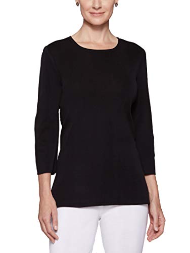 Black 3/4 Sleeve Knit Tunic