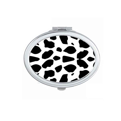 DIYthinker Portable Folding Double-Sided Mirror with Dog Animal Art Grain Illustration - Perfect for Travel, Makeup, and Home Decor