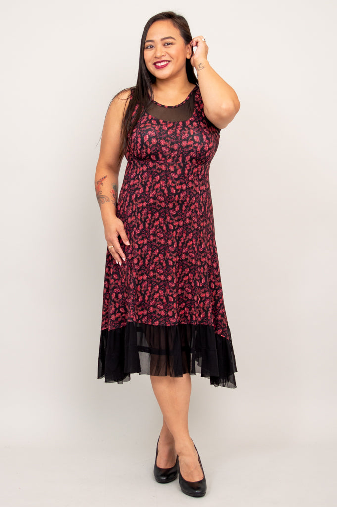Danube Floral Print Bamboo Dress - Breathable & Comfortable Summer Dress for Women - Perfect for Beach Vacations, Outdoor Parties & Casual Wear