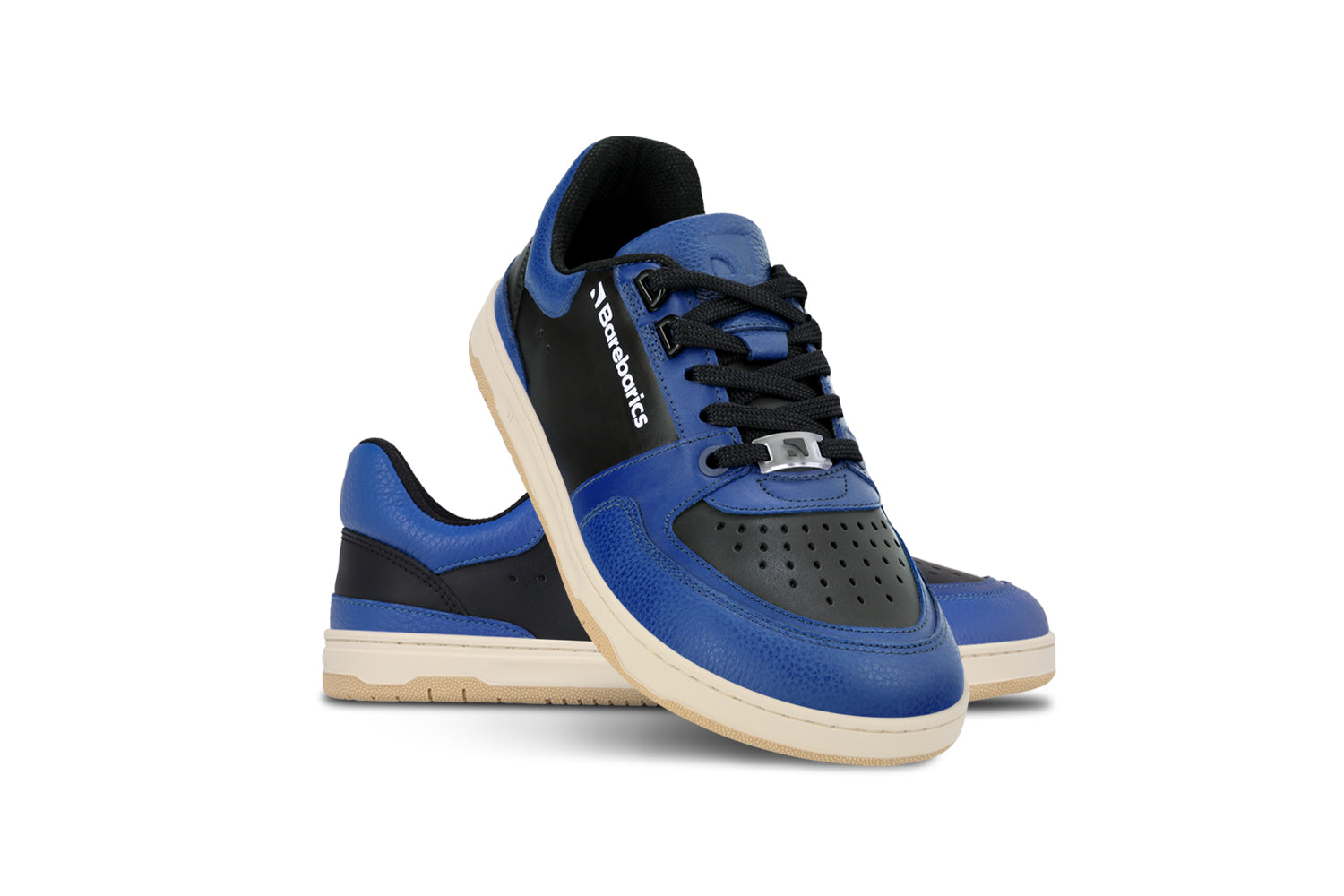 Barefoot Sneakers for Men & Women - Barebarics Wave Black & Blue Minimalist Shoes | Lightweight, Flexible & Comfortable for Running, Walking & Everyday Wear