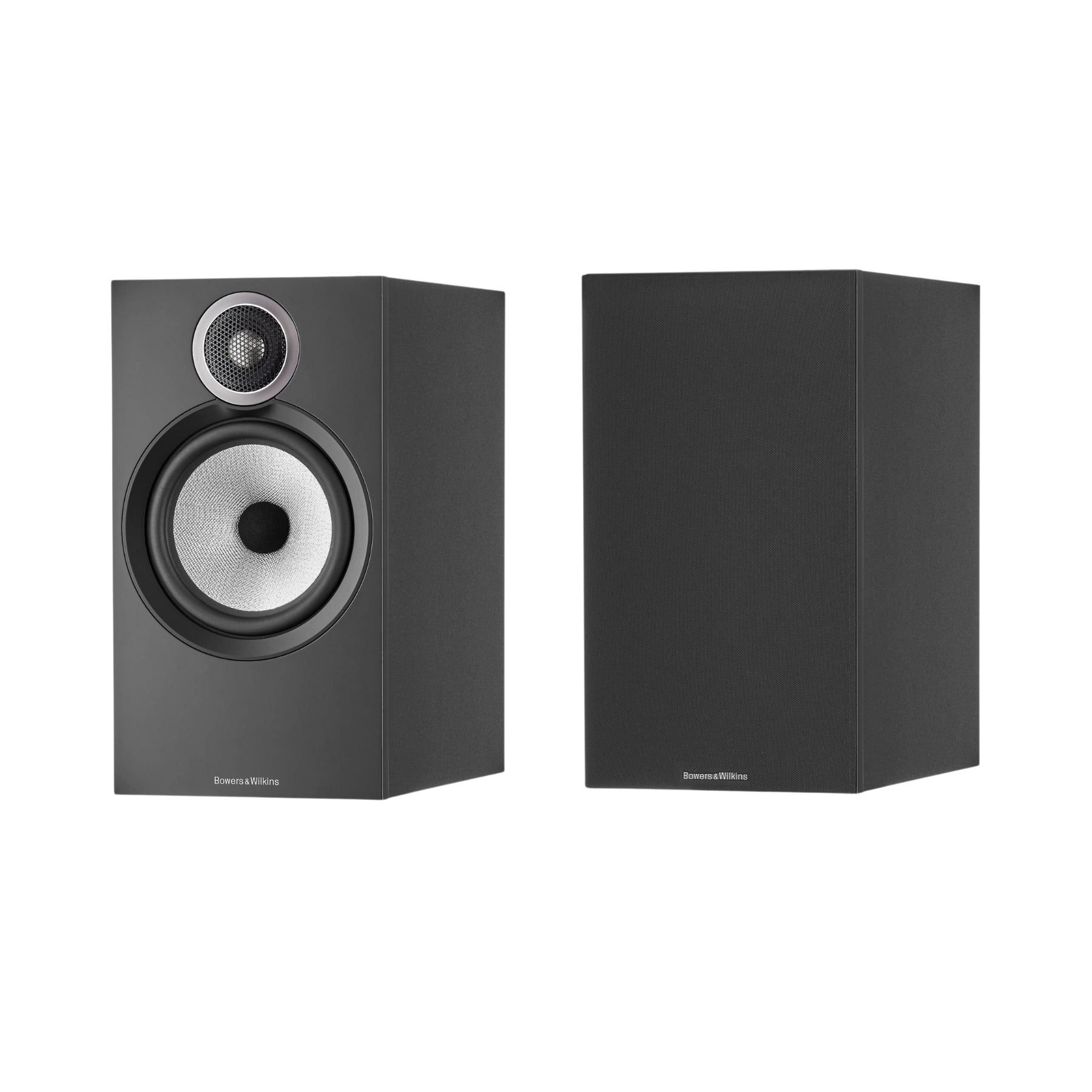 B&W 606 S3 Bookshelf Speakers Pair - Premium Stand Mount Loudspeakers in Satin Black (Open Box Clearance) | Perfect for Home Theater, Music Listening & Audiophile Setups