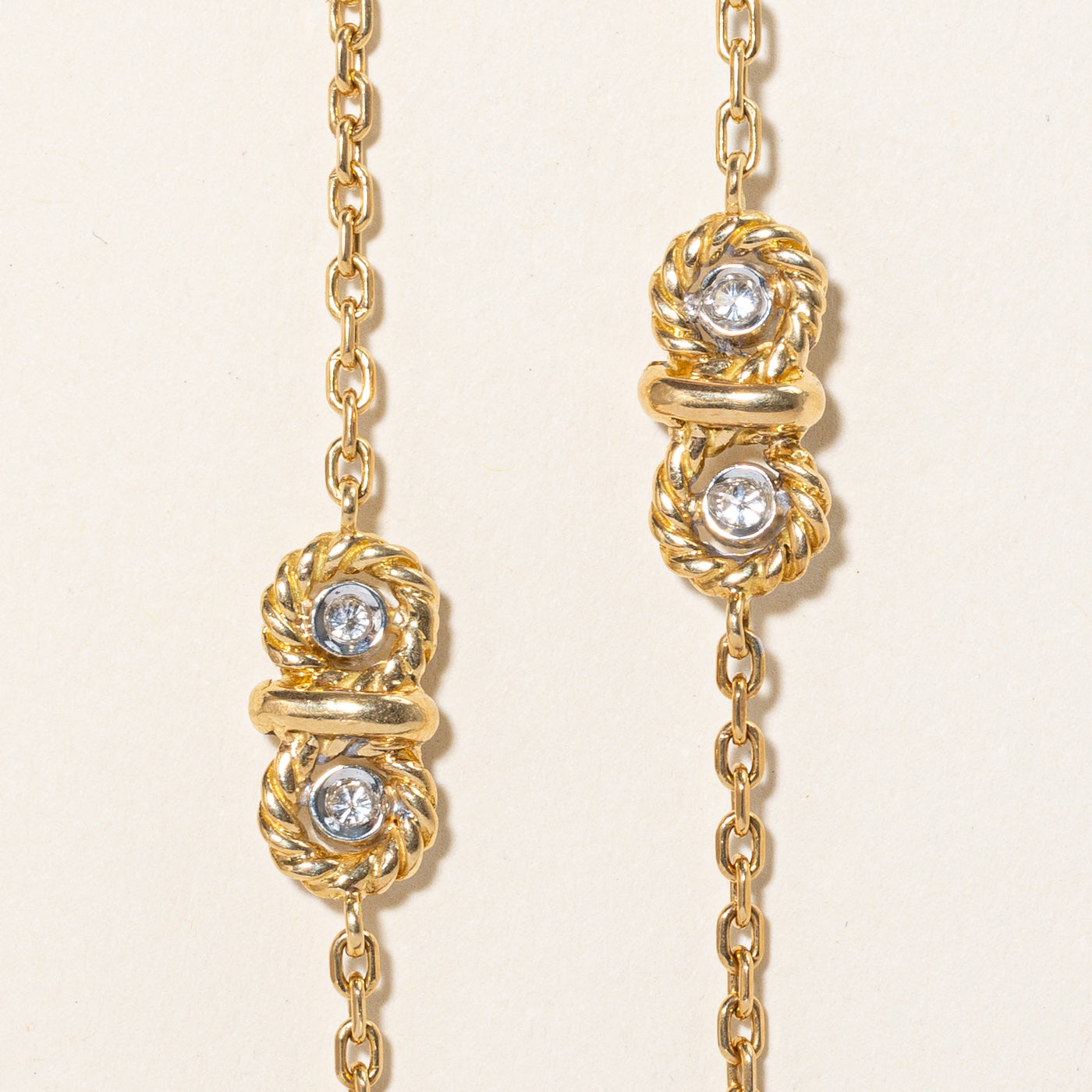 0.33ctw Diamond Link Necklace in 18K Gold - Elegant Jewelry for Women, Perfect for Weddings, Anniversaries & Special Occasions