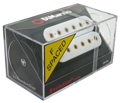 DiMarzio DP159FSP Evolution F-Spaced Electric Guitar Bridge Pickup - Pink & Green for Rock & Metal Music Performance & Recording