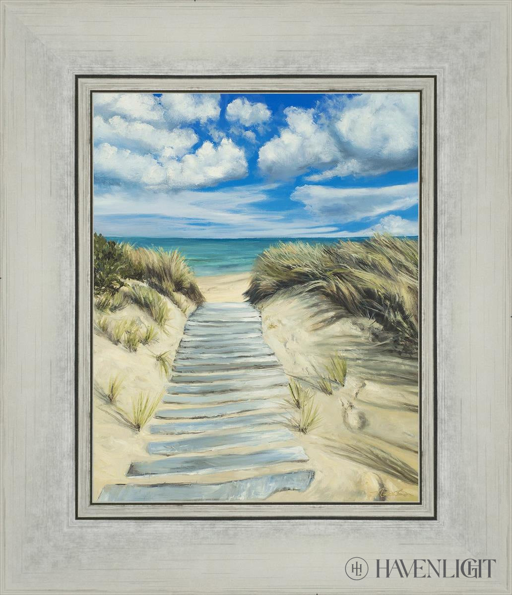 Seaside Decor - Handcrafted Broken Path Mosaic Art Piece for Home & Garden Wall Decor | Perfect for Beach House, Coastal Living Room, or Outdoor Patio