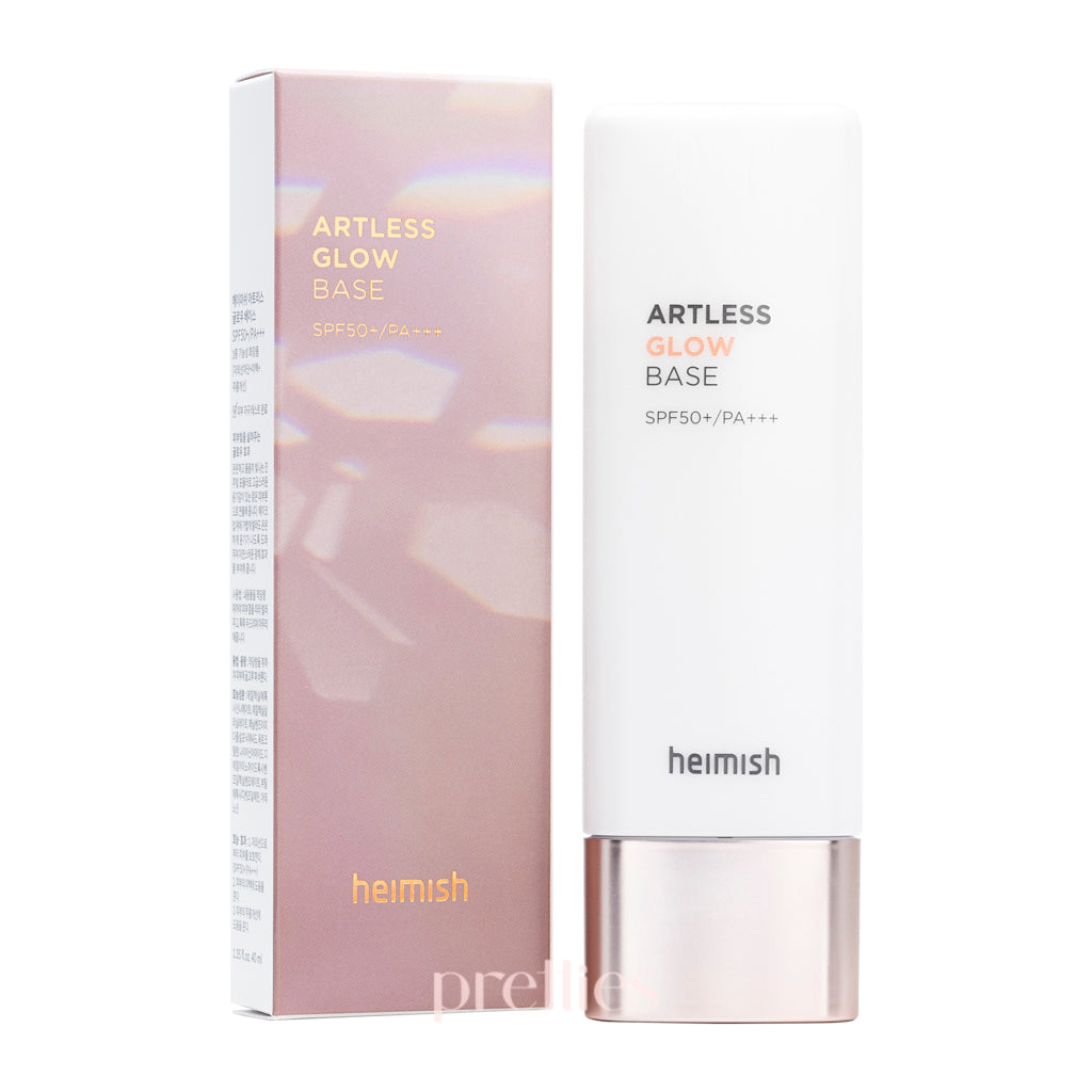 Heimish Artless Glow Base SPF50+ PA+++ 40ml | Korean Makeup Primer with Sunscreen | Perfect for Daily UV Protection & Natural Makeup Look