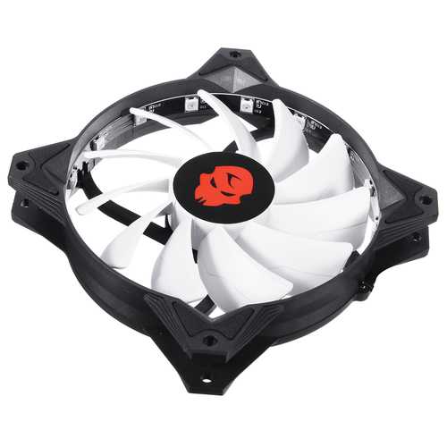 Coolmoon 120mm RGB LED Computer Cooling Fan with Adjustable Speed - High Performance PC Case Fan for Gaming Rigs, Workstations & PC Builds - Perfect for Cooling CPU, GPU & PC Components