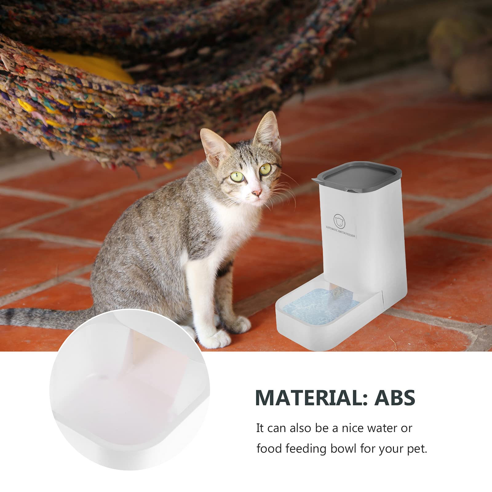 ULTECHNOVO Automatic Pet Feeder - 1pc Cat & Dog Food Dispenser with Timer, Smart Portion Control for Dry Food - Perfect for Home, Travel, and Busy Pet Owners