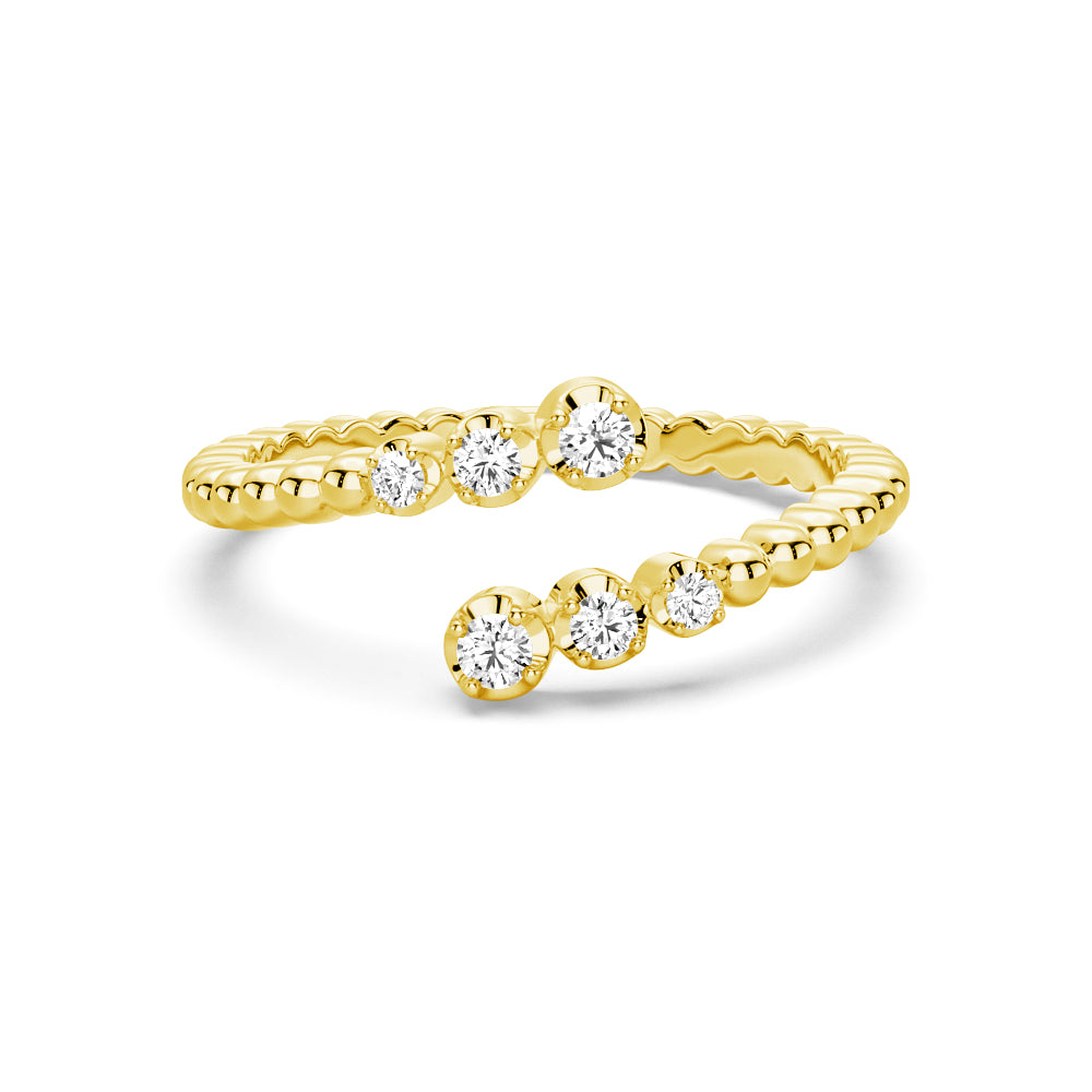 Lab Grown Diamond Open Band Ring for Women - Ethical & Sparkling Wedding, Engagement, or Anniversary Jewelry Gift - Perfect for Everyday Elegance & Special Occasions