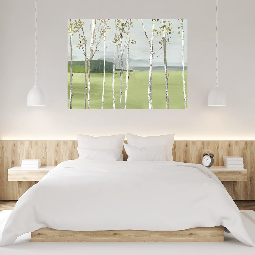 Allison Pearce Birch Valley Fine Art Canvas Wall Decor - 43x32 Inches Ready to Hang - Modern Abstract Painting for Living Room, Bedroom, Office & Dining Room - Perfect for Home Decor & Gift Giving