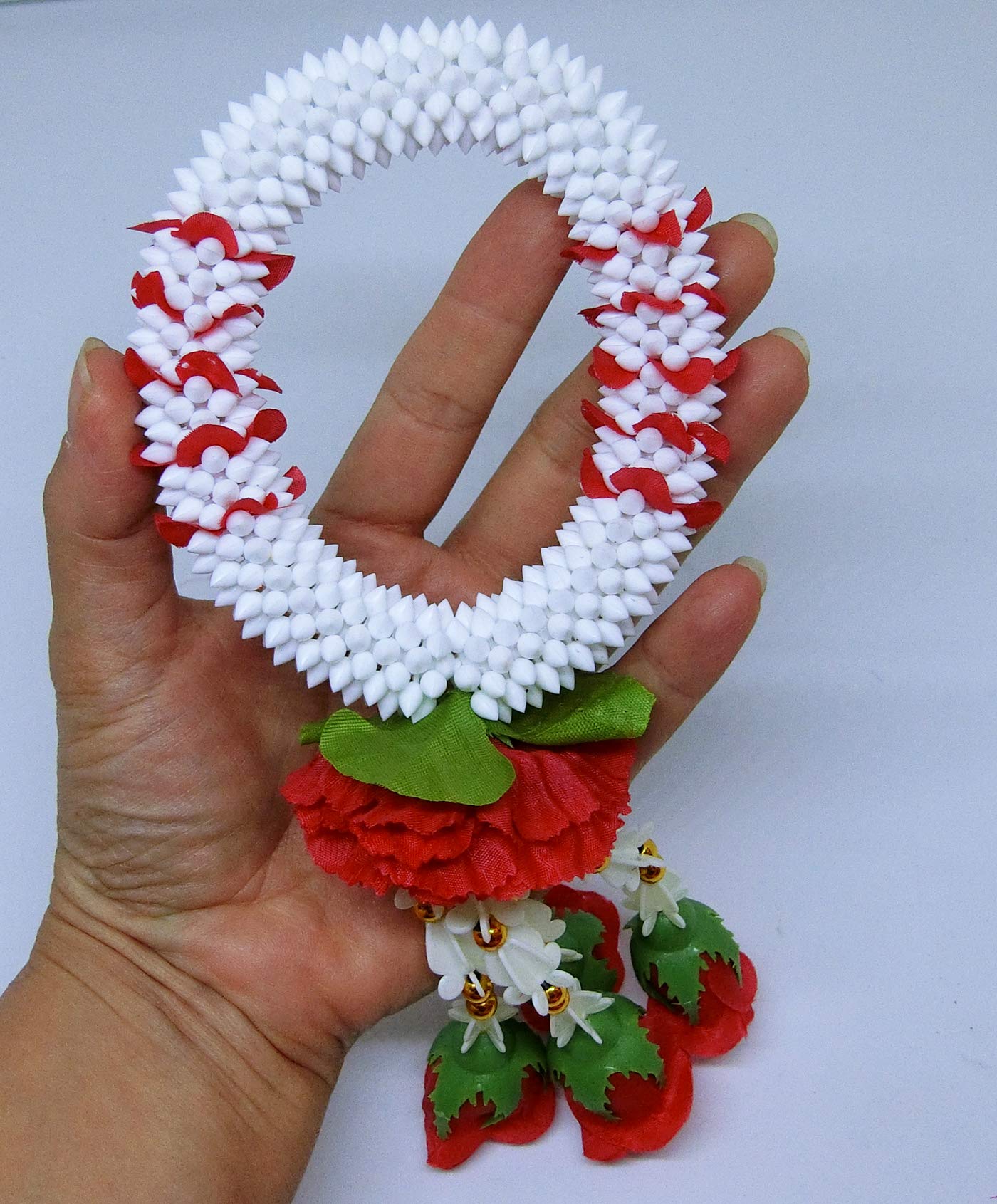 Handmade Thai Rose Jasmine Garland Fabric Flowers - 4