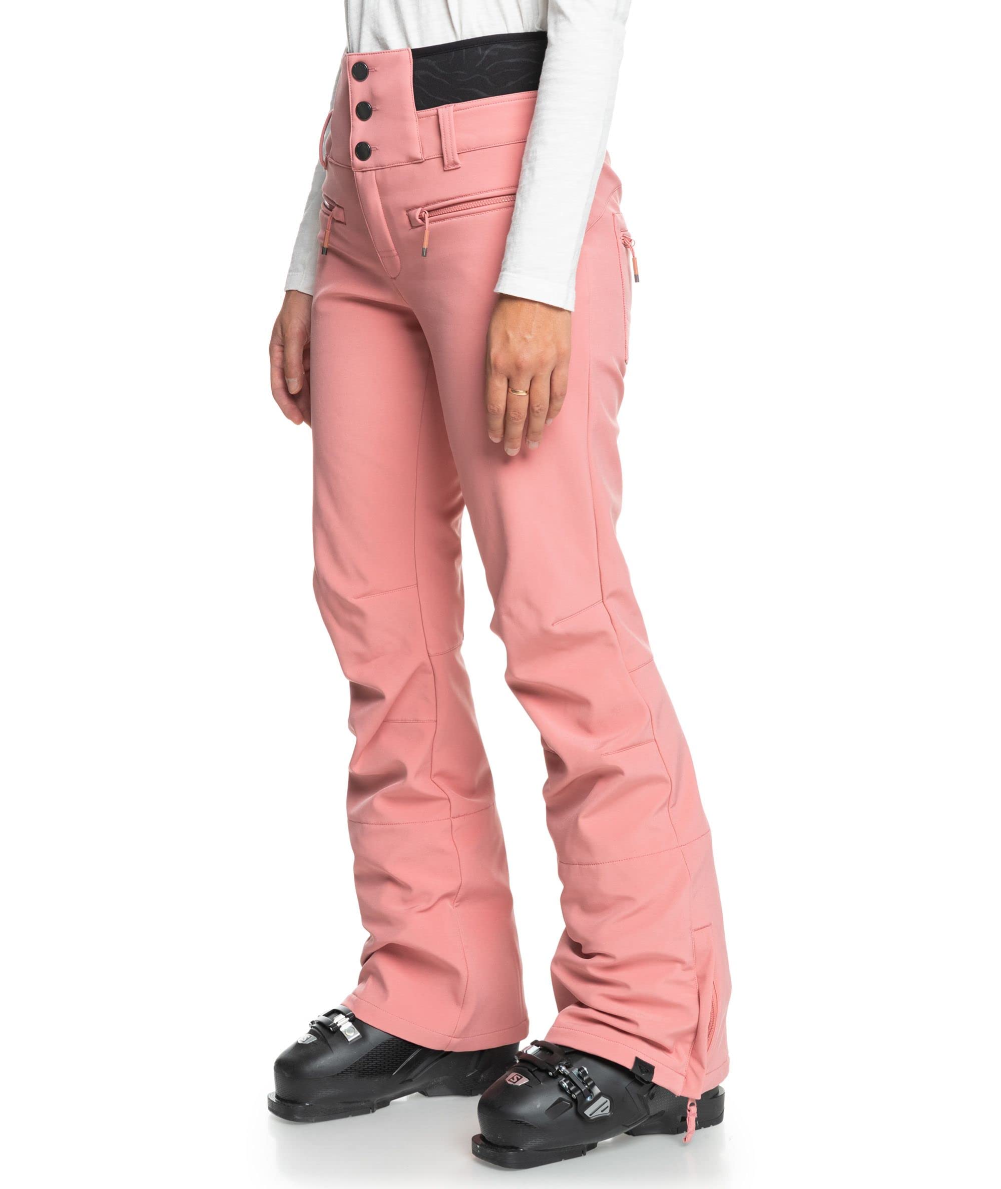 Roxy Women's Rising High Snow Pants - Waterproof Insulated Ski Pants for Winter Sports & Outdoor Activities