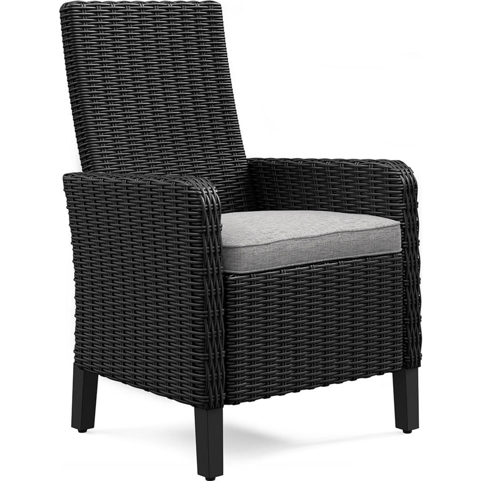 Beachcroft 6-Piece Outdoor Dining Set - Black & Light Gray Patio Furniture for Backyard, Garden, Poolside Dining & Entertaining