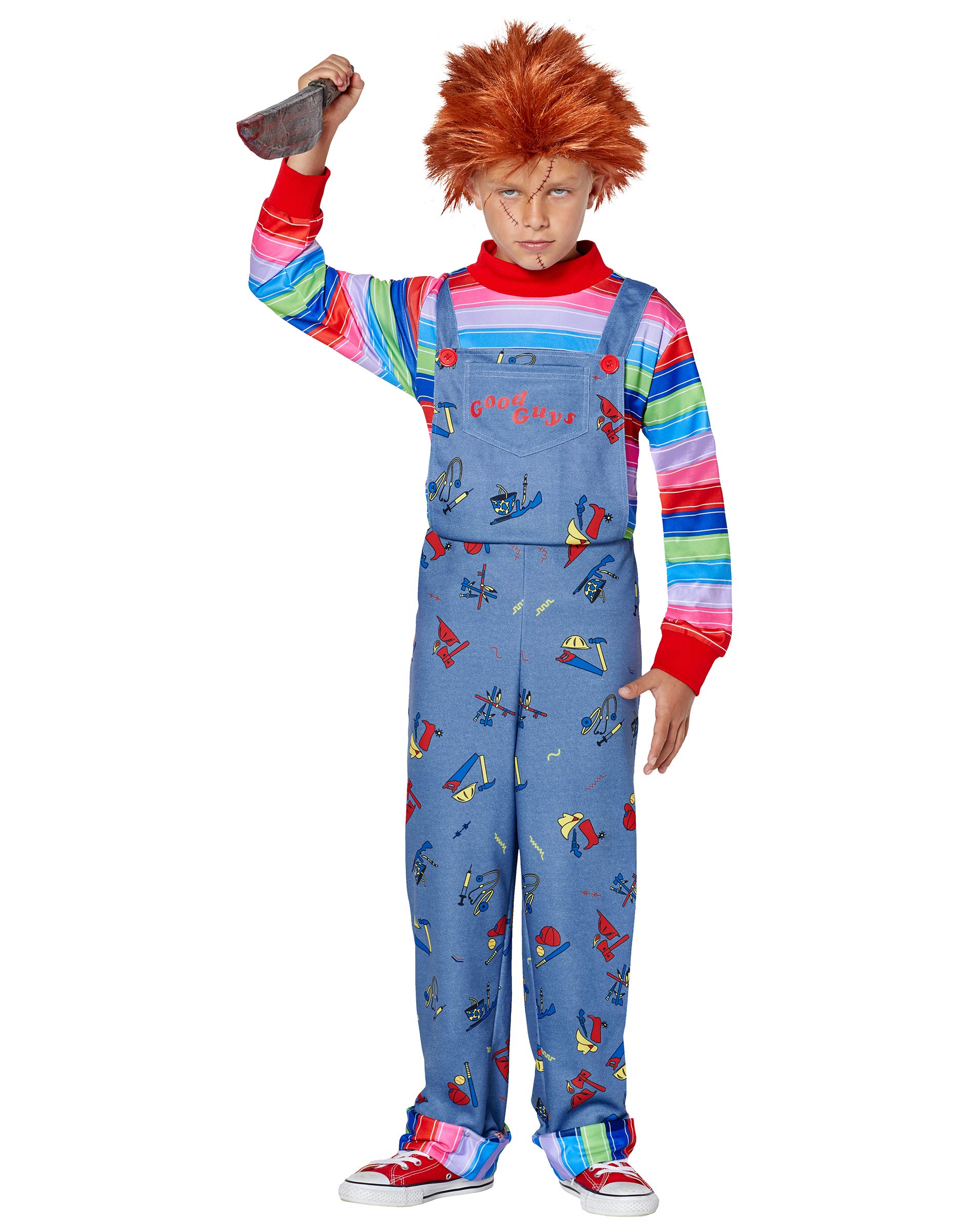 Chucky Kids Costume - Officially Licensed Halloween Horror Outfit for TV & Movie Fans