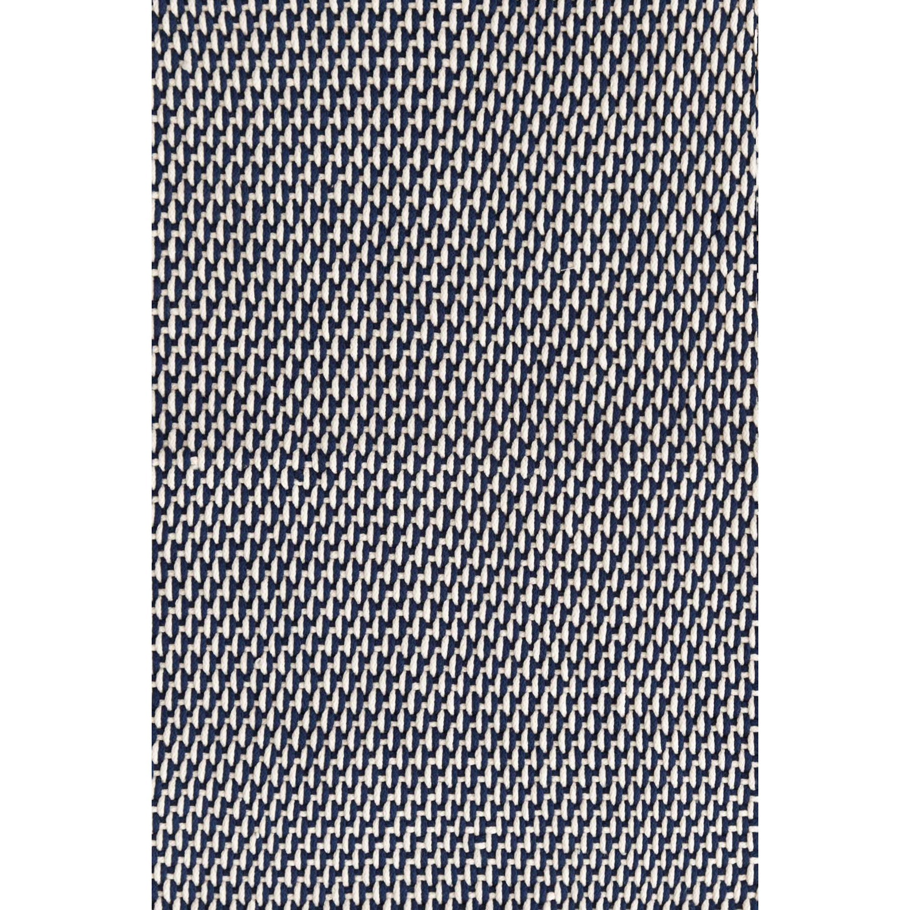 Dash & Albert Two-Tone Rope Navy/Ivory Indoor/Outdoor Area Rug - Water-Resistant & Durable for Patio, Deck, Living Room, and Bedroom Decor