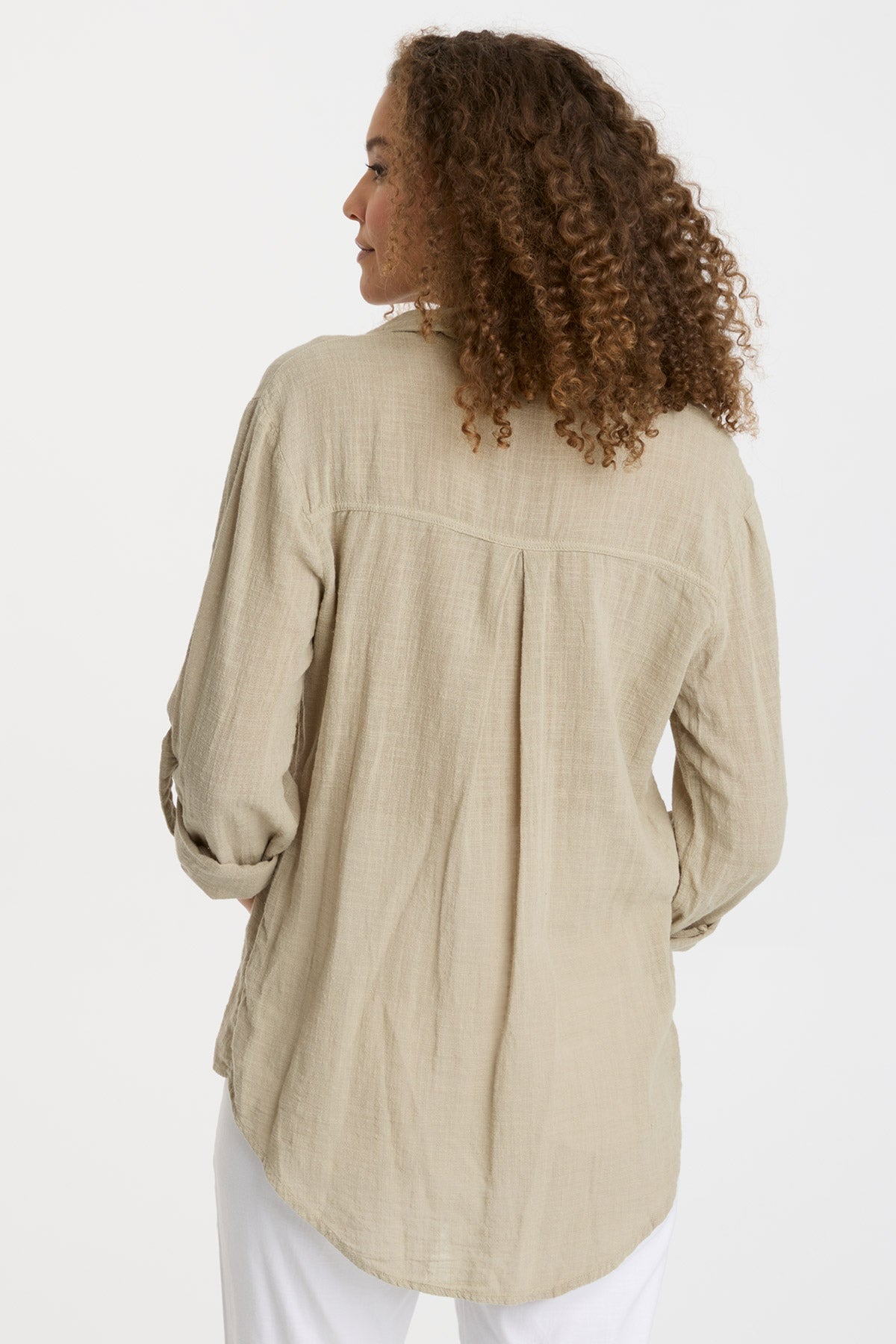 Pastel Rosemary Porter Blouse - Women's Elegant Casual Top for Work & Weekend Outings