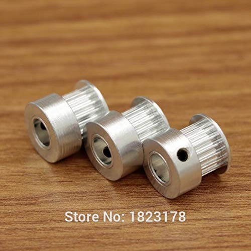 5PCS GT2 Timing Belt Pulley 18 Teeth Aluminum Bore 6.35mm for 2GT Belt Width 6mm - Compatible with 3D Printers, CNC Machines, and DIY Robotics Projects