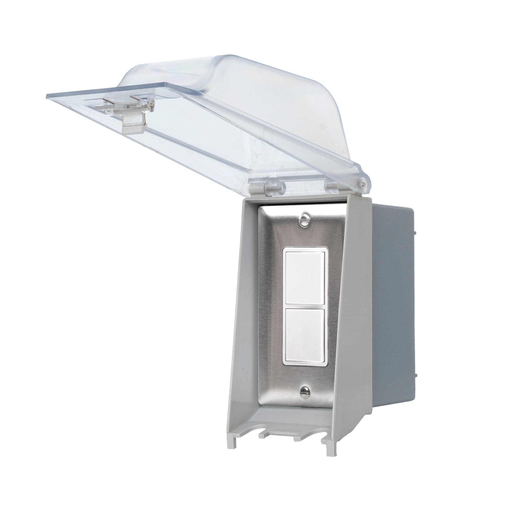 Weatherproof Surface Mount Dual/Single Duplex Switch and Gang Box - Outdoor & Indoor Electrical Solution for Homes, Offices, and Commercial Spaces