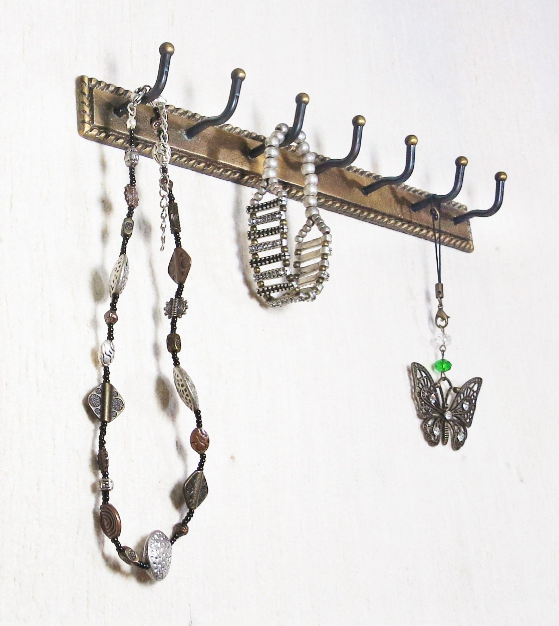3-Piece Solid Brass Wall-Mounted Key Holder Set - Durable Key Hooks & Hangers for Home, Office & Entryway Organization (Model R29)