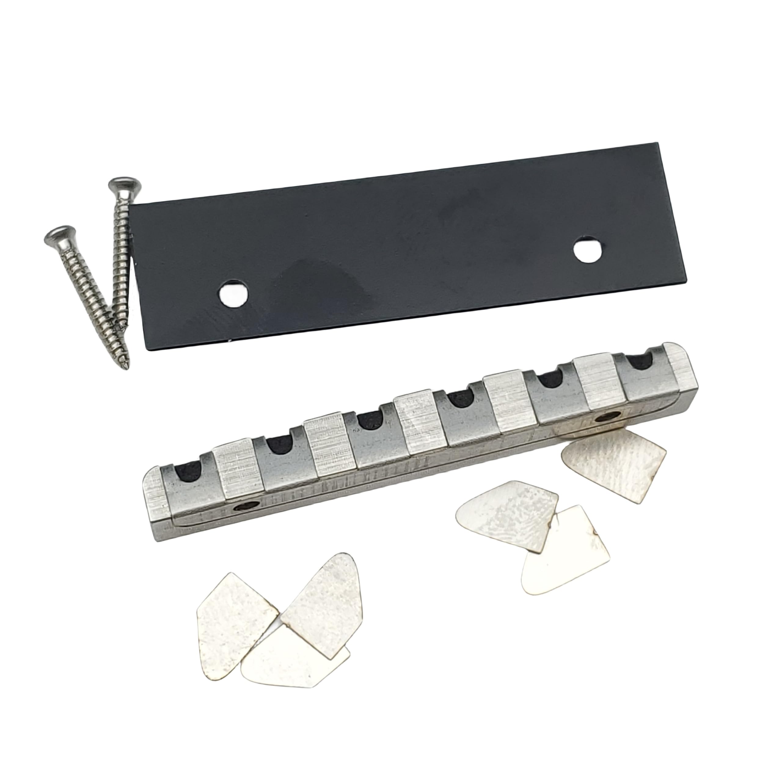 Kaynes Stainless Steel Guitar Nut - Electric Guitar Roller Nut Compatible with Fender Telecaster & Stratocaster (ST/TL Style) - Perfect for Smooth String Action & Tuning Stability in Live Performances & Studio Recordings