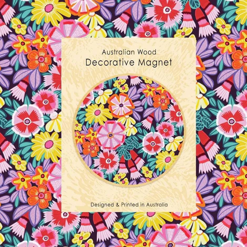 Flower Power Magnet & Greeting Card Gift Set - Perfect for Birthdays, Anniversaries & Thank You Gifts