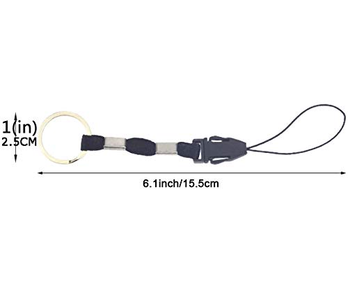 10 Pcs Nylon Finger Lanyards with Ring for USB Keys & Phones - Office & Travel Use