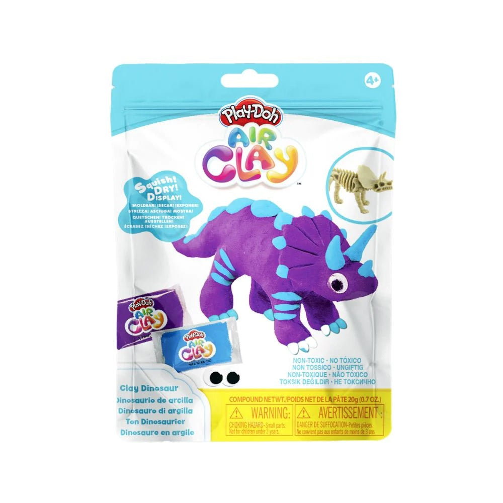 Play Doh Air Clay Dinosaur Triceratops - Soft, Lightweight Modeling Clay for Kids, Creative DIY Arts & Crafts, Fun Educational Toy for Dinosaur Lovers - Perfect for Birthday Gifts, Classroom Activities & Pretend Play