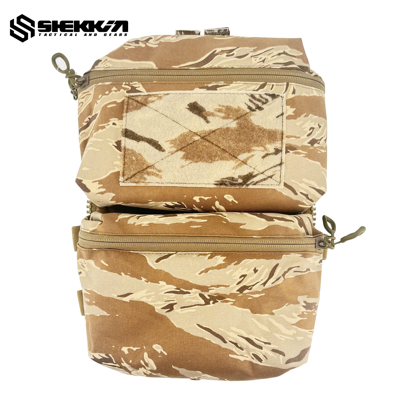 FCPC Tactical Back Panel Double Pouch - Durable MOLLE-Compatible Utility Pouch for Military, Hiking & Outdoor Gear Storage
